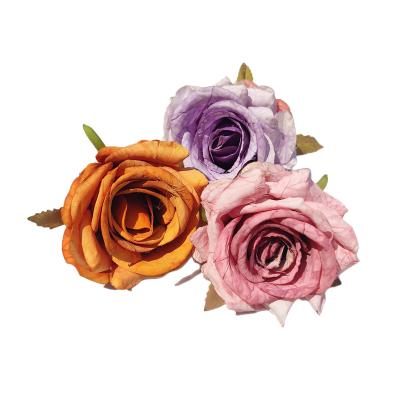 China Modern New Design Competitive Price Durable Quality Multicolor Artificial Rose Heads for sale