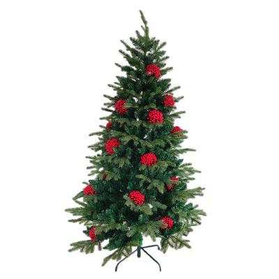 China Custom Modern Christmas Tree Hot Sale 81 Piece Large Berries Hanging Christmas Decoration Artificial Christmas Tree 6ft for sale