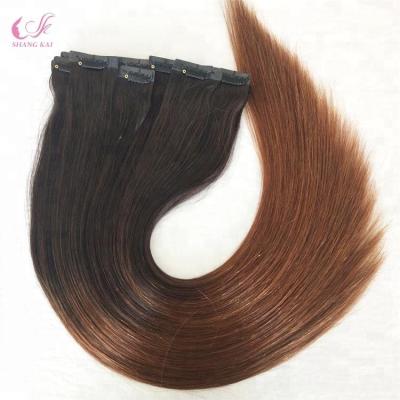 China Silky Straight Wave Thick Bottom Best Selling Remy Hair Clip In Hair Extensions for sale