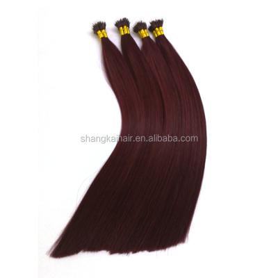 China Double Pulled Grade 10A Cuticle Remi Cachet Prebonded Nano Ring Hair Extensions Straight for sale