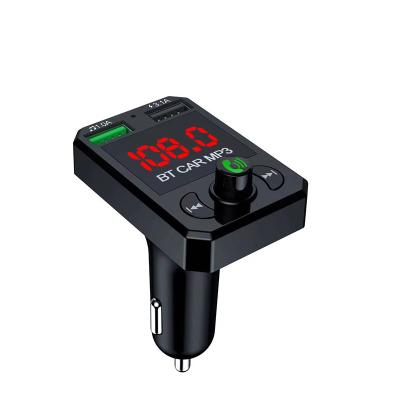 China Fast Charging USB Disk Playback A6 3.1A USB Car Kit FM Modulator Handless PD Dual USB Car MP3 Player FM Transmitter A6 for sale