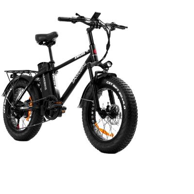 China Direct EU SAMEBIKE XWC05 Electric Mountain Bike Aluminum Alloy 20 Inch Off-Road Tire 750W 48V 13AH Fat For Adults Electric Bicycle 35km/h for sale