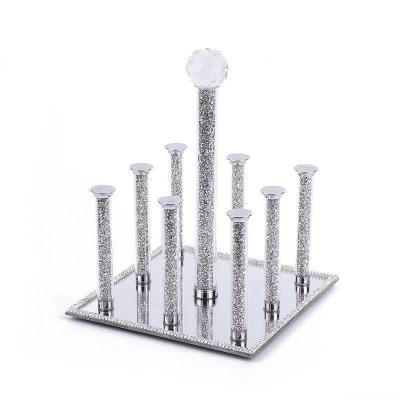 China Viable Crushed Diamond Coffee Cup Tree Stand for sale