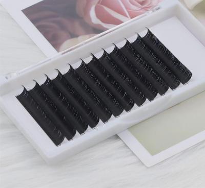 China Custom Logo Mink Lashes Silk Extensions Natural Soft Individual Clover Eyelash for sale