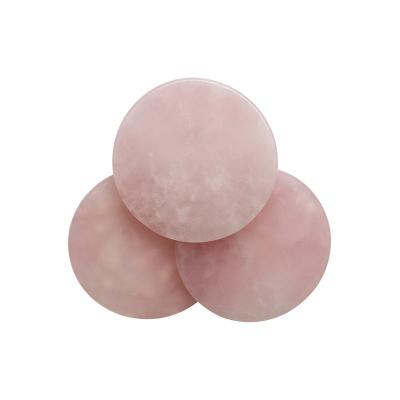 China Pink Jade Bracelet Glue Jade Stone Glue Eyelash Extension Eyelash Palette Natural Jade Stone Adhesive Stone For Glue Holder Round for sale