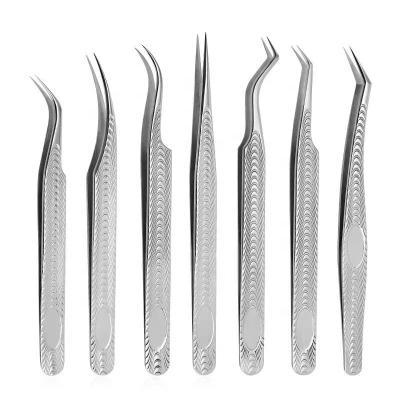 China Tweezers Logo Custom Lash Tweezers high quality custom volume eyelash tweezers beauty salon new best for sale