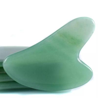 China Portable/Handheld FUMEI Gua Sha Jade Crystal Stone Guasha Board Scraping Massage Tool For Face Back Shoulder for sale