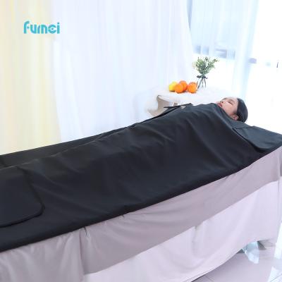 China Skin Tightening FUMEI Infared Sauna Blanket Far Infrared EMF Bass Custom Sweat Blanket Sauna Blanket For Weight Loss for sale