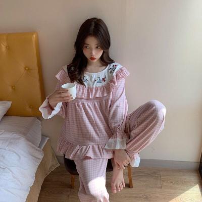 China Beautiful Breathable Woman Cherry Sleepwear Pajamas For Lady for sale