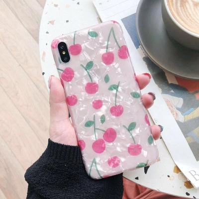 China Cute Souvenir Summer Cherry Pattern Phone Cover Case For iPhone for sale