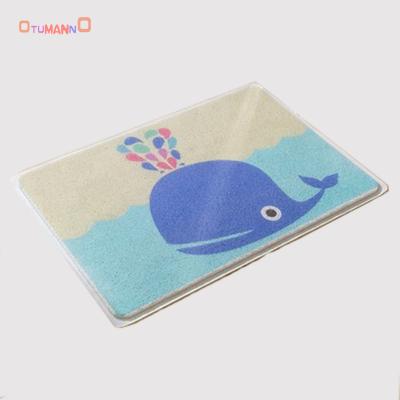 China Whale Noodle Whale Entrance PVC Waterproof Anti-slip Waterproof Plastic Comfort Color Outdoor Floor Mat for sale