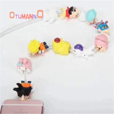 China Mobile Phone Cartoon Cable Protector Plastic Data Line Cover Device For Charging Cable for sale