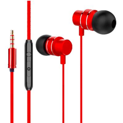 China Wired In Current Hot Selling Wired Headphones 2021 Cheap In Ear 3.5mm Earbuds OEM Metal Sports Waterproof Earphone for sale