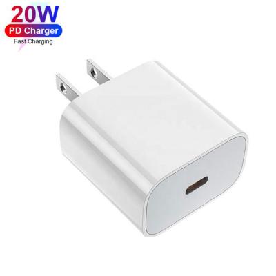 China Fast USB C Charging USB-C Charger 20W PD Chargers For Fast Charging Type C Wall Charger iPhone 3.0 Power Supply US Plug for sale