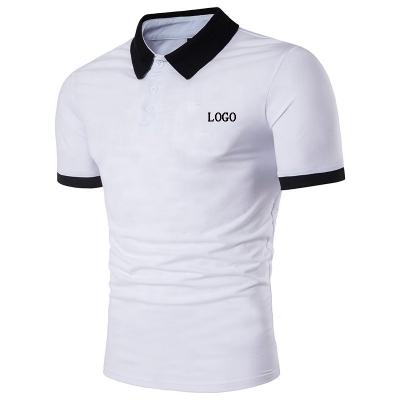 China 2020 New Men's Anti-Wrinkle Oversized Short Lapel Polo Shirt Breathable Sleeve Business Fashion Polo Shirt for sale