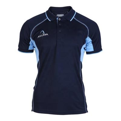 China Anti-wrinkle Chinese Supplier 100% Cotton Blue And Black Polo Mens Casual Polo Shirt for sale