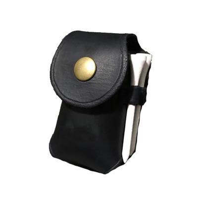 China Custom Leather Waist Bag Golf Ball Belt Pouch Bag With Tee Holder for sale