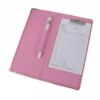 China Premium Leather Golf Yardage Book Cover Golf Scorecard Holder Golf Scorecard Holder Golf Scorecard Holder for sale