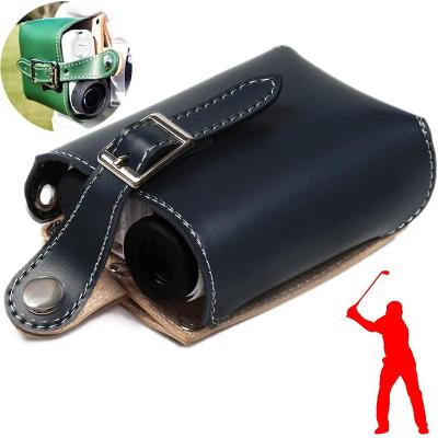 China Golf Equipment Leather Pocket Rangefinder Case Golf Rangefinder Magnetic Mini Golf Holder for sale