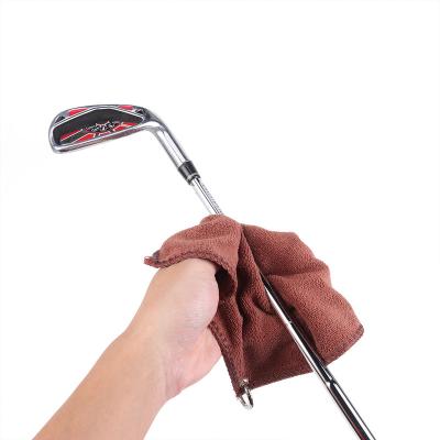 China Colorful Towel Golf Ball Towel Golf Towel Pocket Golf Towel Wet And Dry Towel With Hook for sale