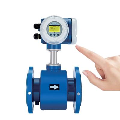 China Carbon steel 316SS stainless steel ptfe liner type maintain electromagnetic sanitary magnetic sewage flow meter flow meter price for sale