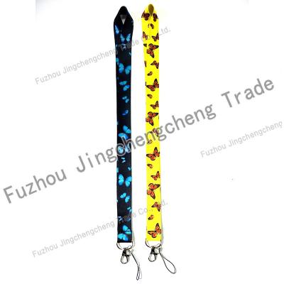 China Polyester 2022 Custom Printed Logo Advanced Technology Personalized Polyester Neck Lanyards Custom Printed With Oval Hook for sale