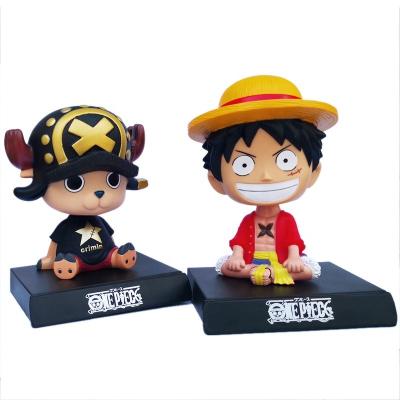 China The Other 2022 DragonBalls Son Of Goku Cell Phone Bobblehead ONE PIECE Shaking Head Toy Cartoon Car Decoration for sale