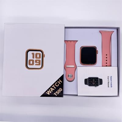 China 2021 Hot Sale Style T500 Smart Watch Push Message Alarm Clock Call Reminder Fitness Sport Watch for sale