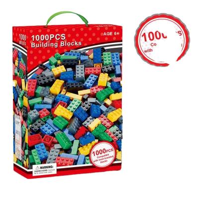 China Eco-Friendly Material 1000 Pieces Building Educational General Small Brick Toys Children Desktop Juguetes Gift Colorful Diy Particle Blocks 1000 Pcs for sale