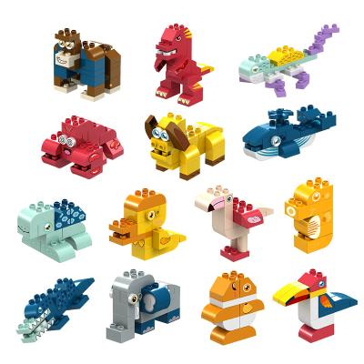 China New Type Eco-friendly Material ABS Car Plastic Diy Toy Small Assembly Building Blocks Robot Toys For for sale