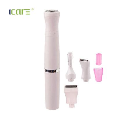 China ICARUS New Product Newest Arrival Household Good Quality Rechargeable Eyebrow Trimmer 4 in 1 Lady Shaver for sale