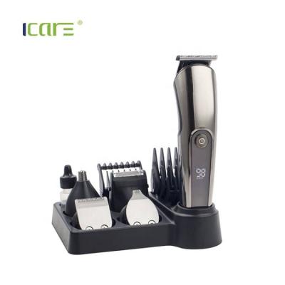 China Newest Household Icarus Hot Selling Fashion Design Clipper Set Rechargeable USB LED Electric Hair Trimmer for sale