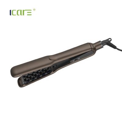 China New Design Commercial Good Quality Ceramic Coated Display Flat Temperature LED Flat Iron Hair Straightener for sale