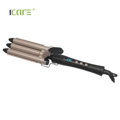 China Newest Arrival Good Quality Aluminum Plate Wave Ceramic Coated Hair Curler for sale