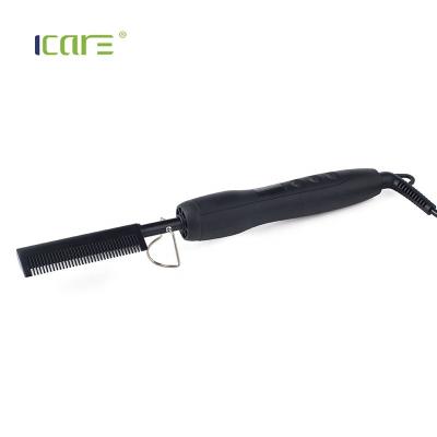 China Household Hair Straightener: Good Quality New Design Ceramic Coated Plate Hair Straightener Brush for sale