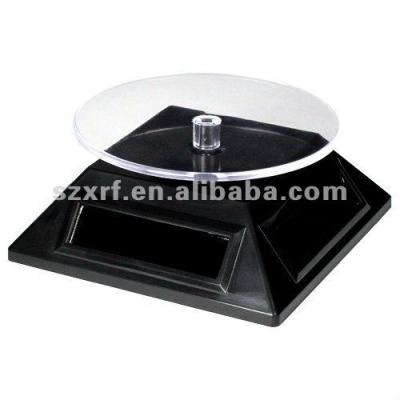 China Shel: ABS plastic; Tray: Acrylic solar motion rotating desktop display platform for sale