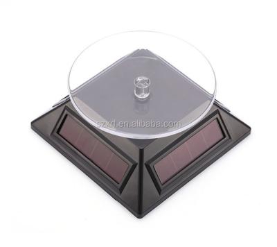 China Display watch& phone& goods in the room light eco-mode solar rotating display stand for watch&phone&jewelry for sale