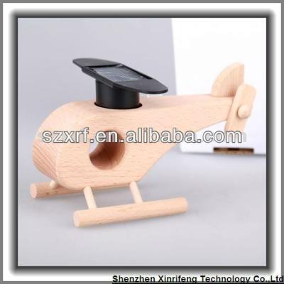 China DIY Wooden Color Solar Powered Helicopter for sale