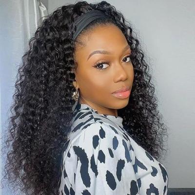 China Straight/Body Wave/Curly Wave/Water Headband Hair Wig For Black Women,Wholesale Long Straight Deep Water Wave Wig Headband,Kinky Curly Headband Wig Hair for sale