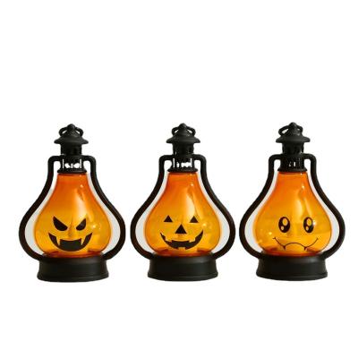 China Portable PP Halloween Decorations Kids Pumpkin Lantern Kindergarten Decoration Bar Horror Atmosphere Layout Props for sale