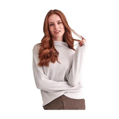 China Anti-pilling New Fashion Plus Size Women's Sweater Round Neck Long Sleeve Women's Knitted Sweater for sale