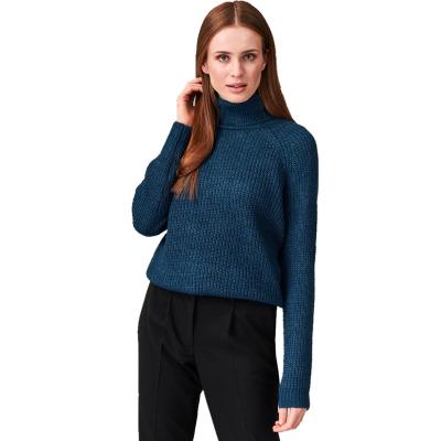 China Fashion Anti-pilling Women's Style Custom Fashion Knitted Women's Retro Long Sleeve Pullover Sweater Mohair Sweater for sale