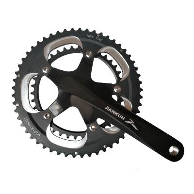 China Road Bikes 130BCD Bike Single Crank 53/39T Disc Bicycle Cogwheel Bicycle Crankset for sale