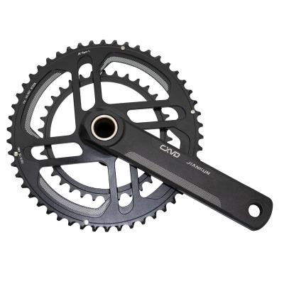 China Road Bikes JIANKUN Professional Bicycle Crankset Aluminum Road Bike Chainset Crankset With 165/170/172.5/175mm for sale