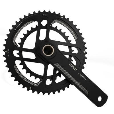 China Road Bikes One Piece Road Bicycle Crankset Solid Compact 39/53t 165mm 41BCD 11s CNC Full Crankset With bb for sale