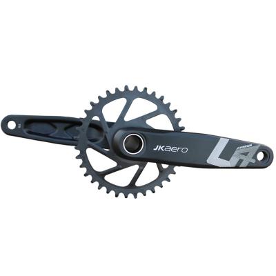 China Mountain Bikes Jiankun Good Quality Wide Narrow Teeth Steel Aluminum Crank 36t mtb crankset with bottom bracket for sale