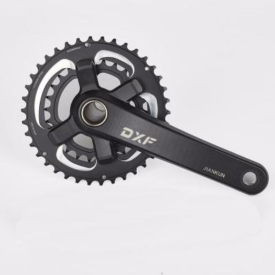 China Mountain Bikes Light 11 Speed ​​50.5mm Chainline Aluminum Alloy AL-7075 Black Anodized MTB Bicycle Crankset for sale