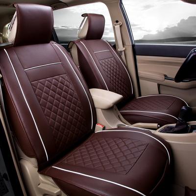 China Wholesale luxury high quality business/universal PU car leather seat covers set 3D car waterproof cushion for sale