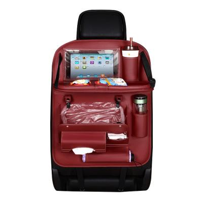 China Waterproof PU Leather Car Seat Organizer, Car Back Seat Organizer for sale