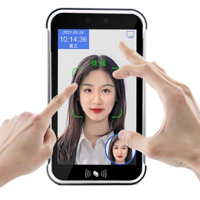 China Outdoor high quality IP67 RESET 8 inch all-in-one thermal imaging face recognition temperature measurement terminal for sale